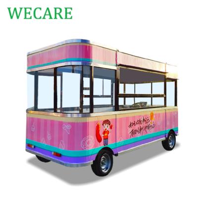 China Vegetable Processing Factory WECARE CE Fast Food Truck Food Trailer Street Hot Selling Electric Car for sale