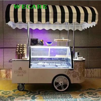 China Snack Factory WECARE Roll Ice Cream Kiosk Smart Design For Sale for sale