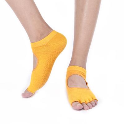 China Hot Sale QUICK DRY Yoga Socks Non-slip Finger Toe Open Socks Five for sale