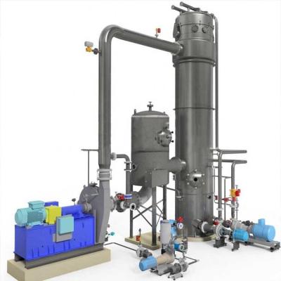 China Equipo de desalinización de aguas residuales Mvr Compresor de vapor Evaporador de tratamiento de salmuera con PLC en venta