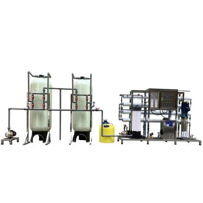 China Groundwater Brackish Well Water Treatment System Water Purification Equipment 2000LPH Drinking Water Treatment 3.75KW for sale