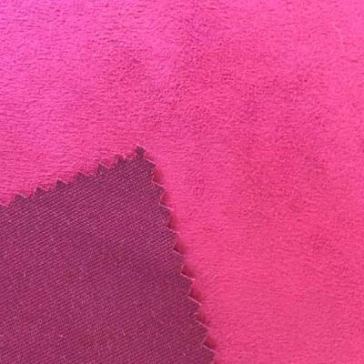 China 2021 Shrink-Resistant High Quality Polyester Suede Fabrics / Microfiber Leathers Like Sofa Suede Fabric for sale