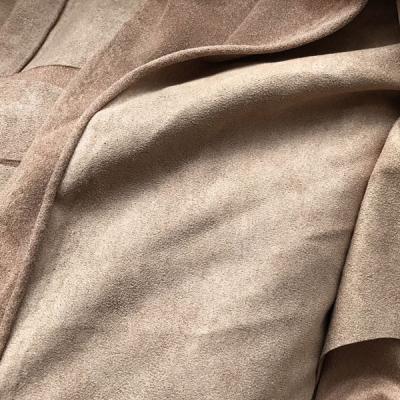 China 100% Shrink-Resistant Recycle Polyester Tricot Shine Suede Fabric For Garments for sale