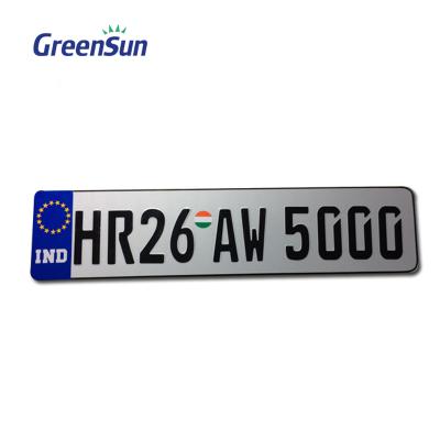 China Plain Or Embossed Souvenir Metal Plaque Car License Plate High Relief for sale