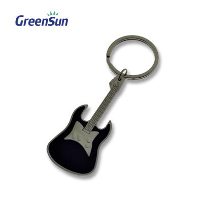 China Souvenir/Promotion/Silver Creative Mini Keychain Key Chain Key Ring Fashion Gift Metal Electric Guitar for sale