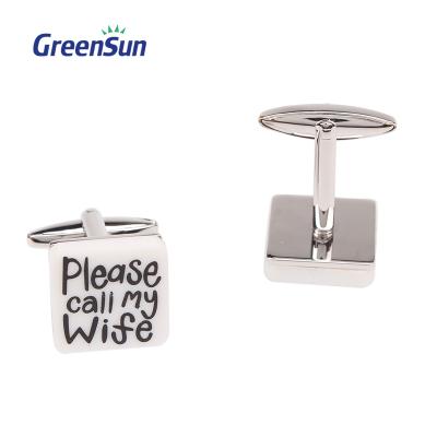 China Party/Gift/Wedding Manufacturer Wholesale Plain Rectangle Natural Wooden Cufflinks for sale