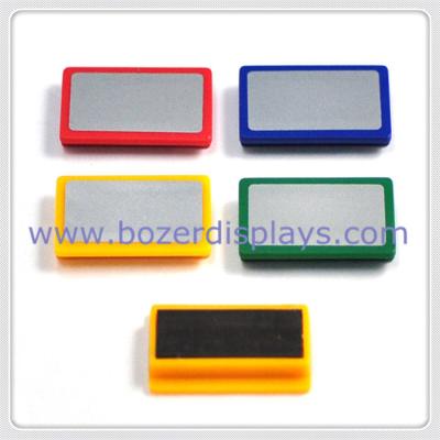 China LOGO rectangle plastic magnet for sale