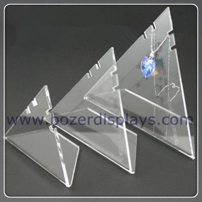 China 3X Triangle Acrylic Necklace Pendant Display Stand for sale