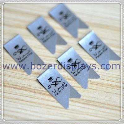 China Stainless Steel Promotional Printed Paper Clips/Branded Paperclips for sale