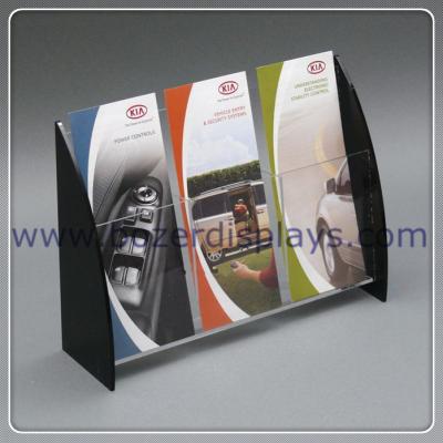 China 3 Pocket Plastic Brochure Display Holders for sale