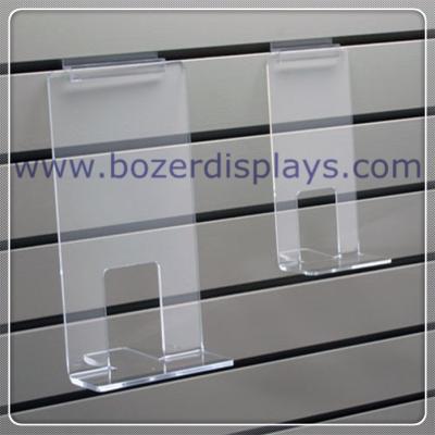 China Clear Acrylic Face Out Book Shelf for Slatwall for sale