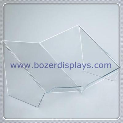 China Deluxe Acrylic Open Book Holder with Lip for sale