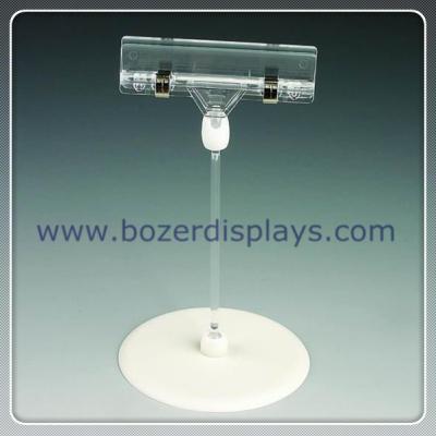 China Shenzhen factory produce plastic pop sign clip with base for sale