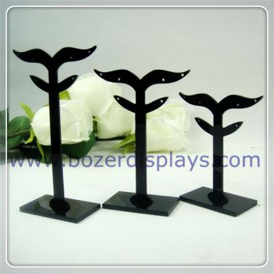 China Acrylic Earring Display Stand Jewelry Display Stands With OEM Pattern for sale