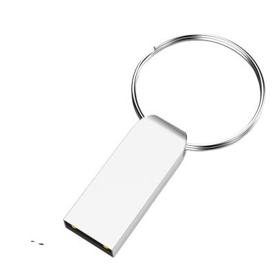 China Portable Metal U Disk With Ring 128MB 1GB 2GB 4GB 8G 16G 32G 64G 128GB 256GB USB Small Size USB Drive Memory Sticks for sale