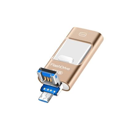 China Metal USB Flash Drive 256GB 128GB OTG Pen Drive 32GB 64GB USB 3.0 Hard Drive For iPhone 11 Pro/XR/XS USB Memory Stick Max 256GB for sale