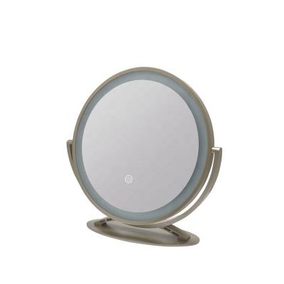 China Factory Supply Smart Touch LED Stereo Decoration Lighted Cosmetic Mirror for sale