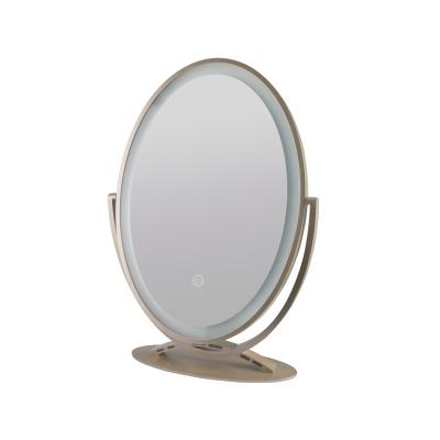 China LED Lighted Lighting Desktop Makeup Mirror Adjust Makeup Touch Sensor Led Makeup Mirror for sale