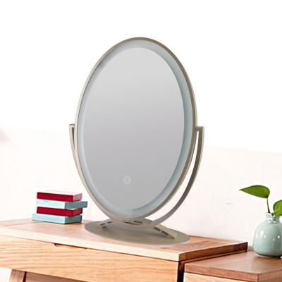 China 2021 New Arrival Degree LED Lighted Adjustable Makeup Light Cosmetic Mirror for sale