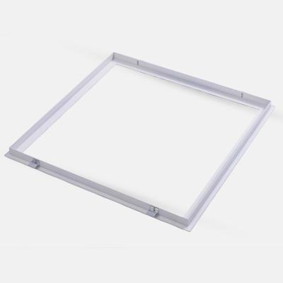 China Modern High Quality White Welded 600x600 2x2 Led Panel Light Aluminum Recessed Frame for sale