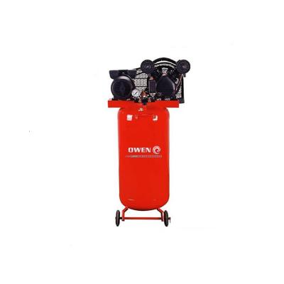 China Owen Custom 1.5Kw 2Hp 100L Lubricated Industrial Air Compressor Mini Vertical Tank Air Compressor 100 Liter for sale