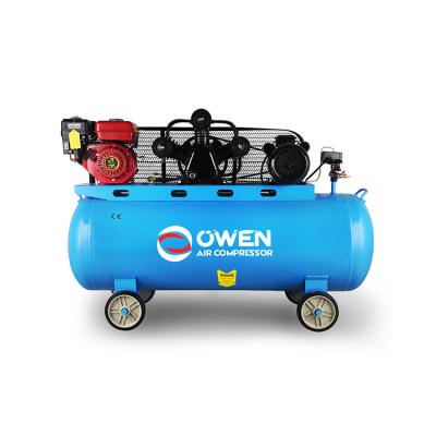 China Owen New Technology 5.5Hp 50L 1 Cylinder Air-Compressors Lubricated Gasoline Industrial Air Compressor for sale