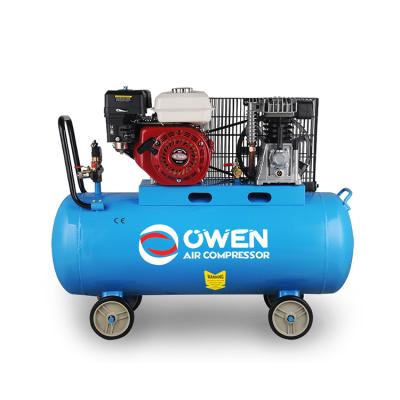 China Owen Professional High Pressure Piston Gasoline Air Compressor Machine Price Oil Lubricated Air Compressor for sale