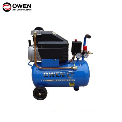 China Portable Small Piston Lubricated Air Compressor Lubricated AC 220V for sale