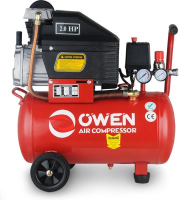 China Owen Professional Fl-2024 1.5Kw 8Bar 2Hp Quiet 24L Mini Air Compressor Lubricated Piston Air Compressor for sale