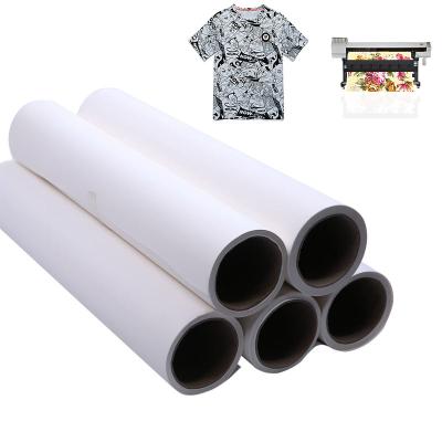 China Textiles Fast Sublimation Dry Paper Sublimation Printing Paper Digital Heat Transfer Paper Roll for sale