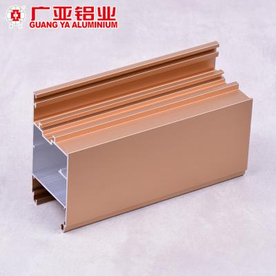 China door & Window Anodized Champagne Aluminum 6063 T5 Aluminum Profile For Making Doors And Windows for sale