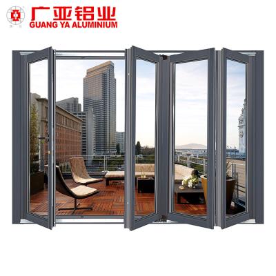 China Postmodern Aluminum Thermal Break Sliding Casement Door Bi Fold Accordion Door for sale