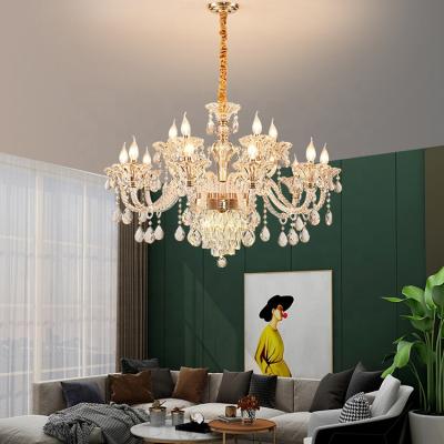 China Modern luxury crystal chandelier pendant lights for living room/bedroom/hotel for sale