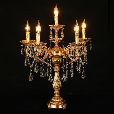 China Modern Wholesale Success Customize Chandelier Supplier Gold Table Lamps Luxury for sale