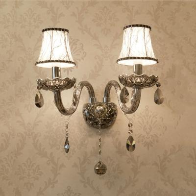 China Direct Sales Modern High Quality EUROPEAN Crystal Wall Light Indoor Hotel Project for sale