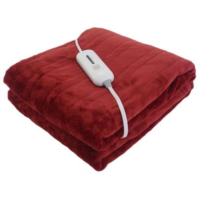 China Anti-Static Secure Installation Of Miniature Red Flannel Plush Electric Blanket for sale