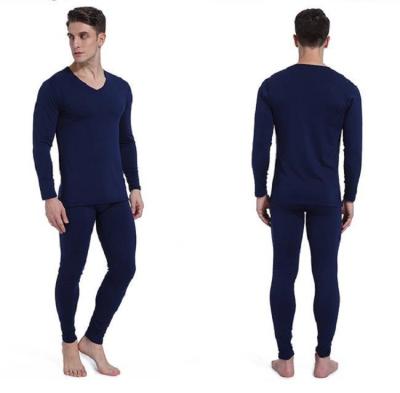 China Thermal Men's High Quality Solid Color Thermal Underwear Long Johns Suit for sale