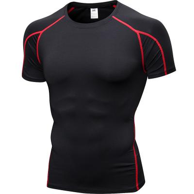 China Breathable Fitness Gym Sport Shirt Men's Running Shirt T-Shirt Tops Tee Clothing for sale