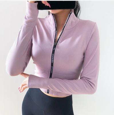 China OEM Winter Breathable Workout Jacket Female Gym Shirts Yogawear Clothes for sale