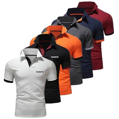 China wholesale custom white polo men polo shirt Anti-wrinkle logo printing polo t-shirt manufacturer for sale