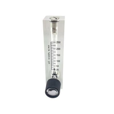 China Plexiglass Panel Flow Meter Air Flow Meter 10-100L/min for sale