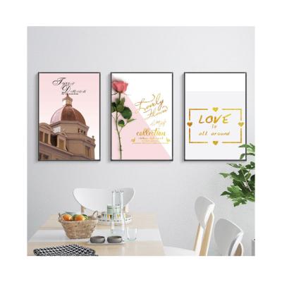 China Living Room Decor Canvas Print Service Canvas Painting Eco-friendly Pink Decorative Painting Custom Paintings For Sale Wall Art for sale