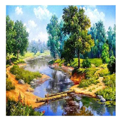 China Home Decorations.Gifts high quality canvas large size landscapes 5d diamond painting diy diamond painting cross stitch for sale