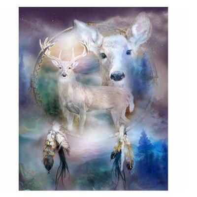 China Resin drill DIY Diamond Painting Full Drill Deer around Diamond Cross Stitch Needlework Painting Diamond Embroidery for sale