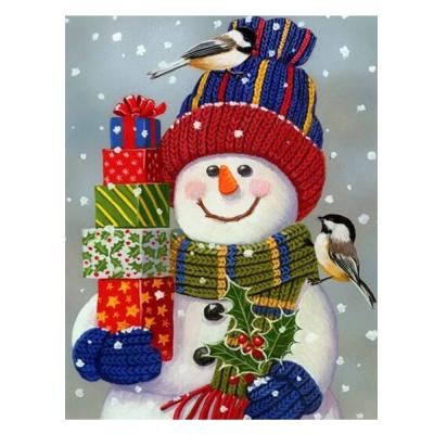 China Abstract Bird Kit Animals Snowman Christmas Mosaic Diamond Cross Stitch Painting 5D Diamond Painting By Numbers Home Decoration Wall Art Canvas for sale