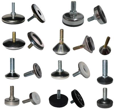 China Rubber Adjustable Cabinet Feet And Furniture Leg Furniture Feet OEM for sale