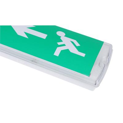 China Emergency Exit Warning Emergency Exit Lights Hot Selling LED Emergency Exit Sign Light Fixtures for sale