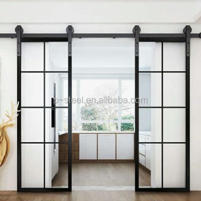 China Modern villa design interior decorative sliding door for living room hot sale barn door for sale