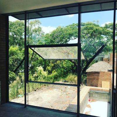 China Swing High End Private Custom Steel Awning Windows Made Of Self Developed Double-Sealed Z Tube Profile Series for sale