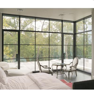 China Steel Swing USA Thermal Break Triple Tempered Steel Glss Windowanddoors for sale